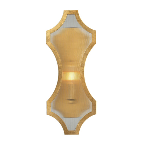Benicia 1 Light Wall Sconce In Antique Gold Leaf