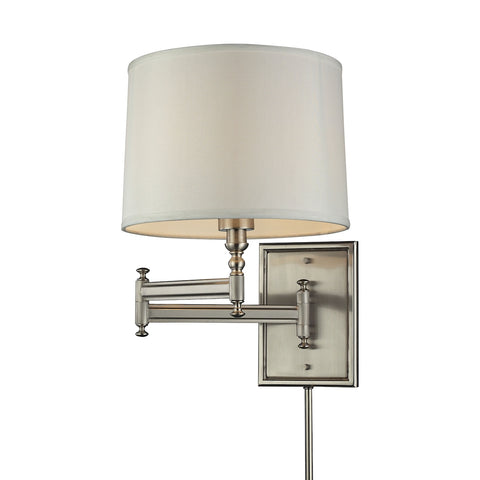 Swingarms 1 Light Swingarm Sconce In Brushed Nickel