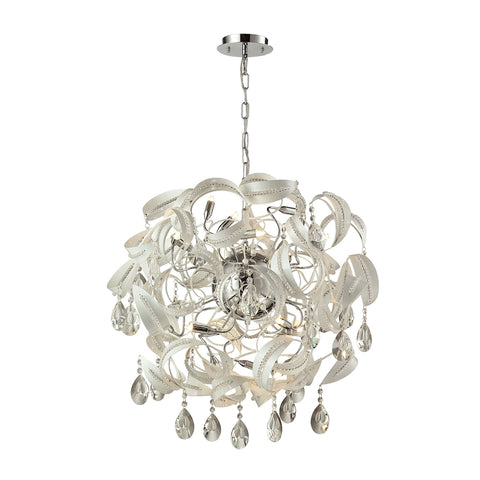 Zebula 16 Light Chandelier In White