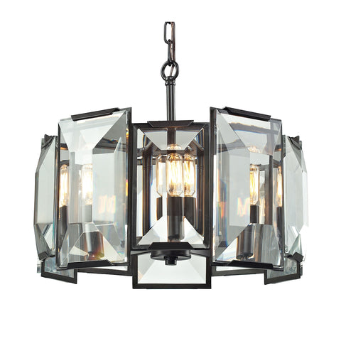 Garrett 5 Light Pendant In Oil Rubbed Bronze