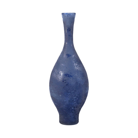 Atlas 15.9-Inch Vase In Textured Marina