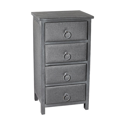 Grey Linen Covered Chest