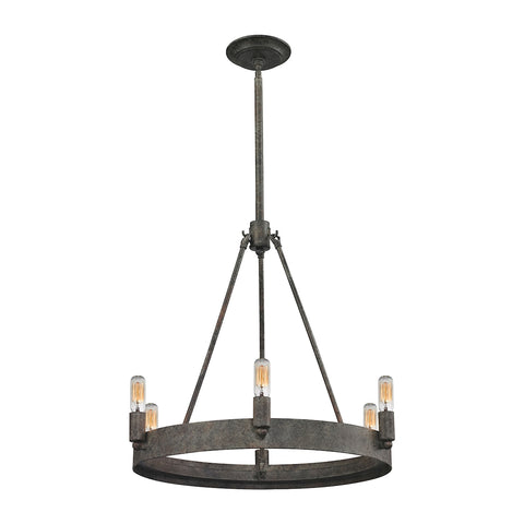 Lewisburg 6 Light Chandelier In Malted Rust