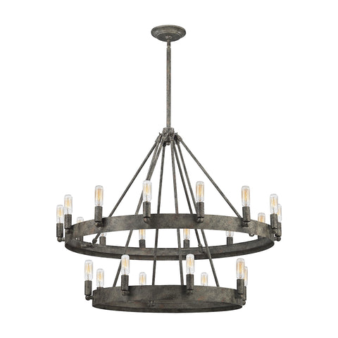 Lewisburg 22 Light Chandelier In Malted Rust