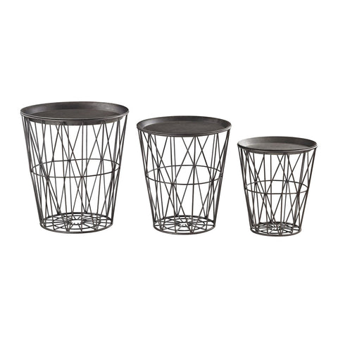 Rexx Set of 3 Round Tables