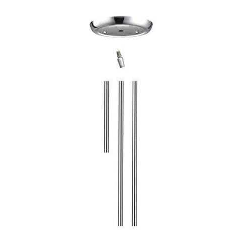 Illuminaire Accessories Extension Rod Kit In Chrome