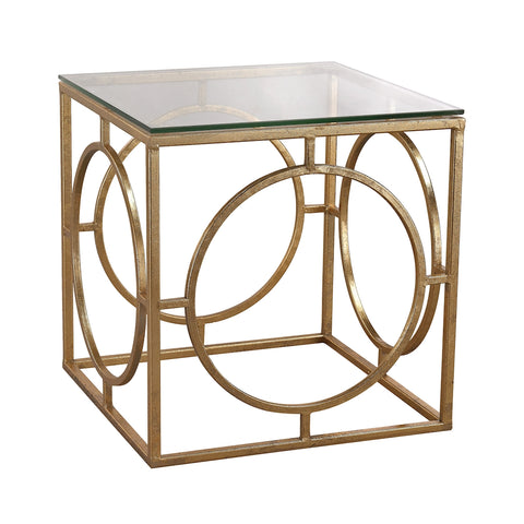 Leafed Ring And Glass Table