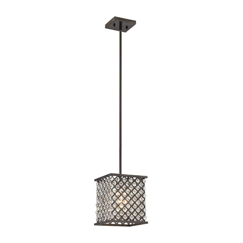 Genevieve 1 Light Pendant In Oil Rubbed Bronze