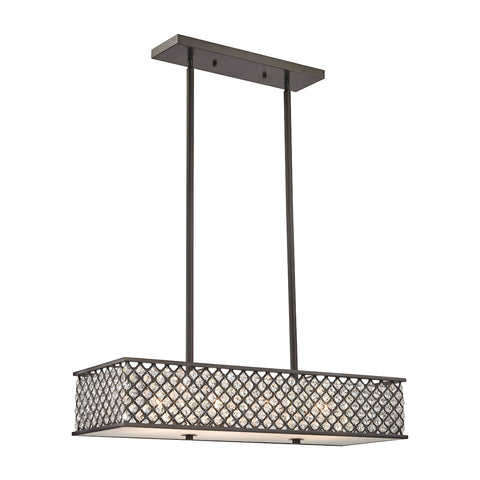 Genevieve 4 Light Chandelier In Oil Rubbed Bronze
