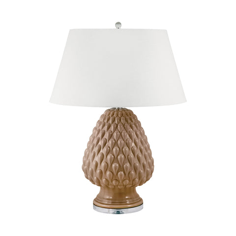 Raindrop Ceramic Table Lamp In Cream
