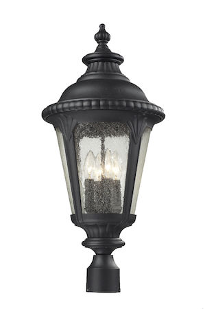 Z-Lite Medow Outdoor Post Light 545PHB-BK