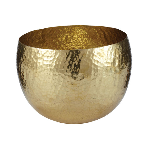 Gold Hammered Brass Dish - Small