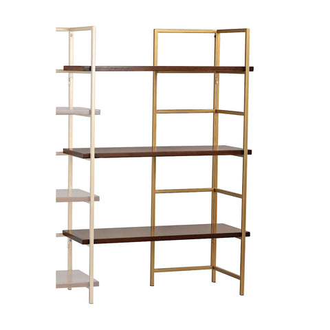 Balart Gold and Walnut Extension for Shelf Unit