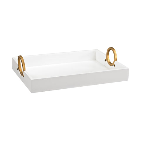 Kline Gold And White Tray