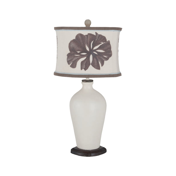 Terra Cotta Table Lamp XII In Vintage Bouleau Blanc