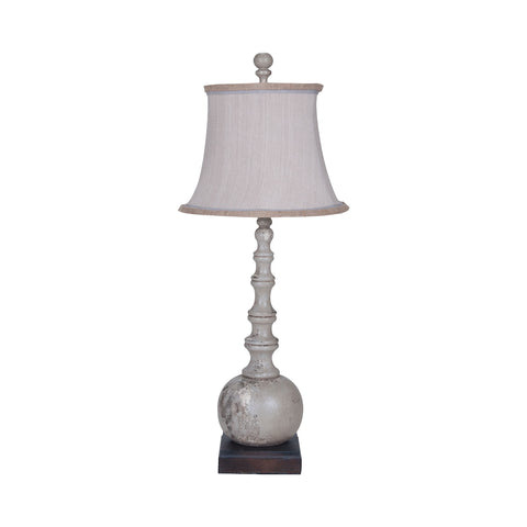 Marrakesh Spindle Lamp In Vintage Gris