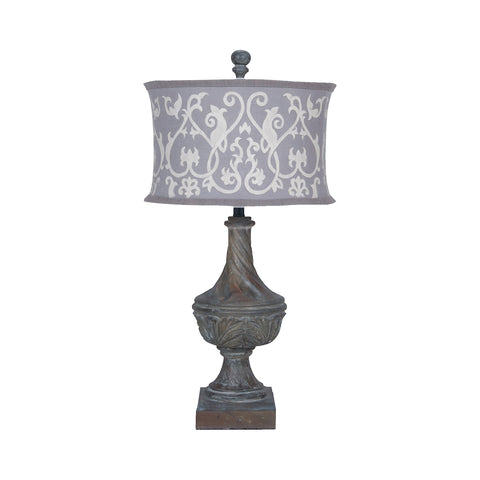 Carved Madison Table Lamp In Champagne Gold