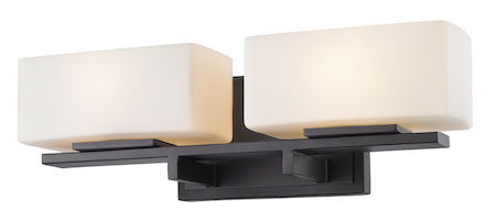 Z-Lite Kaleb 2 Light Vanity Light 3029-2V-BRZ-LED