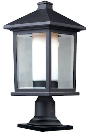 Z-Lite Mesa Outdoor Pier Mount 523PHB-533PM-BK
