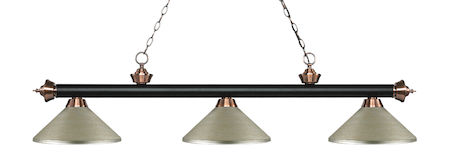 Z-Lite Riviera 3 Light Billiard Light 200-3MB+AC-MAS