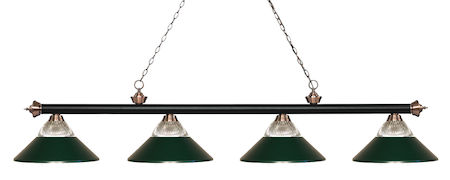 Z-Lite Riviera 4 Light Island/Billiard Light 200-4MB+AC-RDG