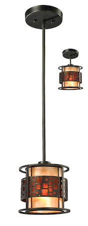Z-Lite Oak Park 1 Light Mini Pendant Z8-50MP-C