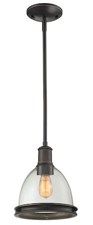 Z-Lite Mason 1 Light Mini Pendant 717MP-OB