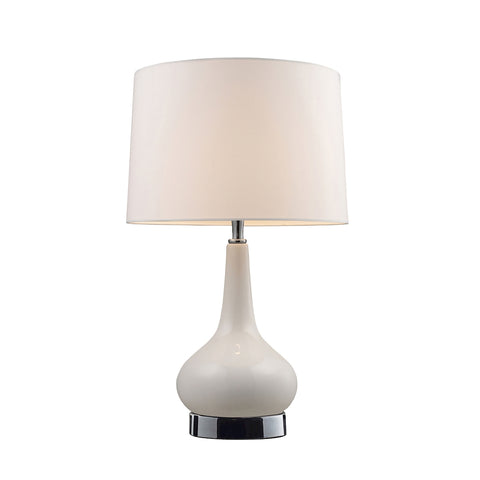 Mary-Kate And Ashley Continuum Table Lamp In White And Chrome