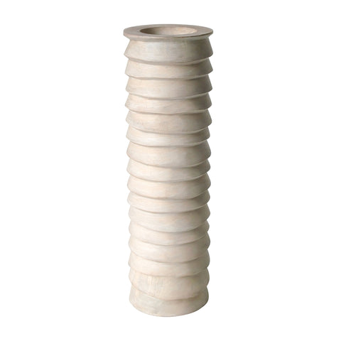 Terraced Wood Pillar Holder - Large