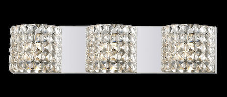 Z-Lite Panache 3 Light Crystal Vanity Light 867-3V-LED
