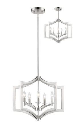 Z-Lite Zander 5 Light Pendant 6008-5BN