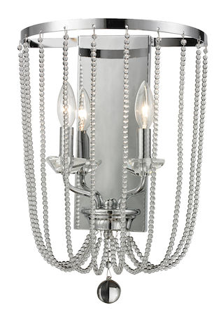 Z-Lite Serenade 2 Light Wall Sconce 429-2W-CH