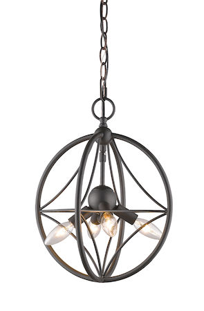 Z-Lite Cortez 4 Light Pendant 452-12BRZ