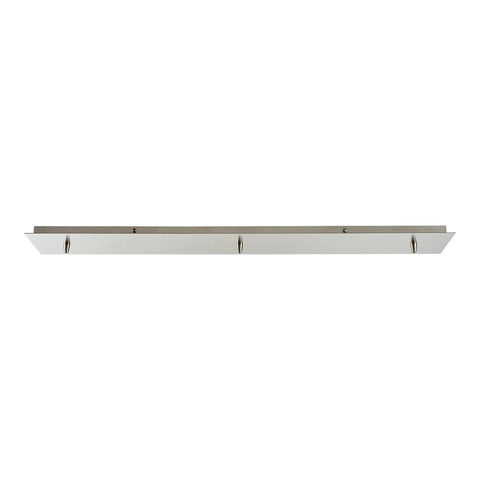 Illuminaire Accessories 3 Light Linear Pan In Satin Nickel