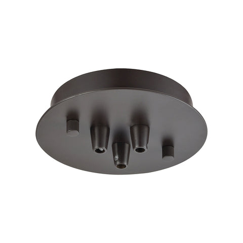 Illuminaire Accessories 3 Light Small Round Canopy In Oil Rubbed Bronze