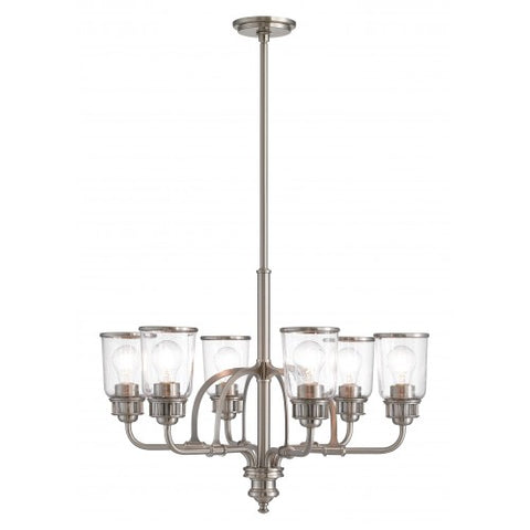 Livex Lighting Lawrenceville 6 Lt BN Chandelier