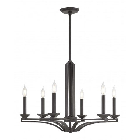 Livex Lighting Trumbull 6 Lt BZ Chandelier