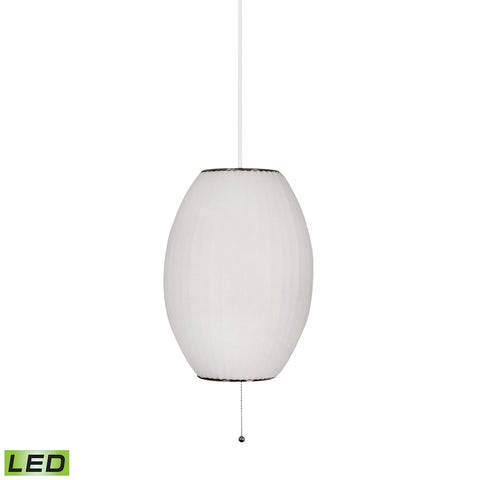 Cigar LED Pendant In White