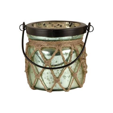 Candice Lantern In Antique Azure