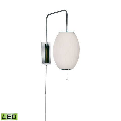 Cigar LED Swingarm Wall Sconce In White