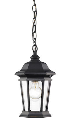 Z-Lite Melbourne 1 Light Outdoor Post Mount Light 540CHM-BK