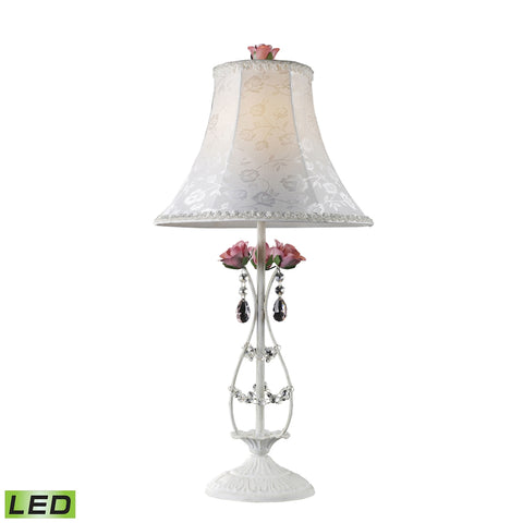 Mary-Kate And Ashley Rosavita LED Table Lamp In White And Pink