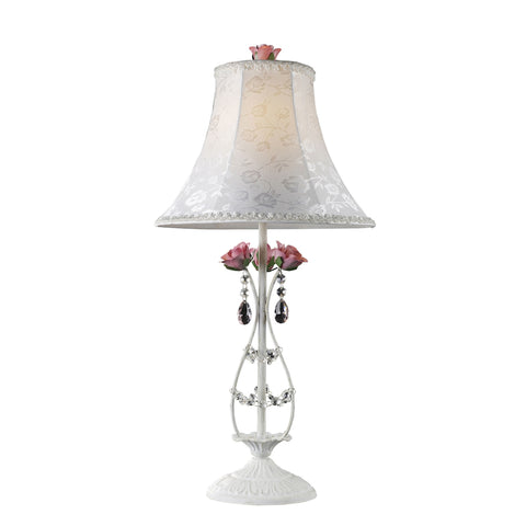 Mary-Kate and Ashley Rosavita Table Lamp in White and Pink