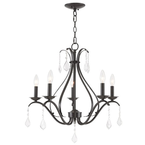 Livex Lighting Caterina 5 Light English Bronze Chandelier