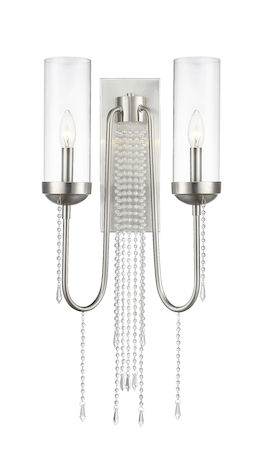 Z-Lite Siena 2 Light Wall Sconce 433-2S-BN