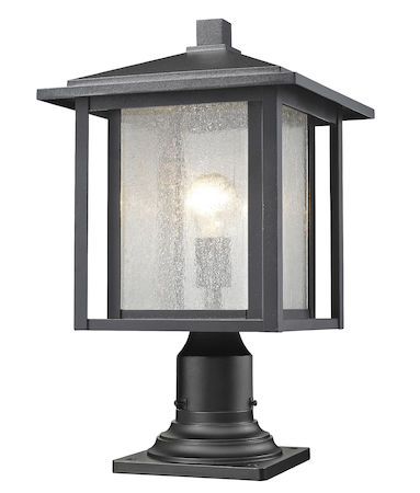 Z-Lite Aspen 1 Light Outdoor 554PHB-533PM-BK
