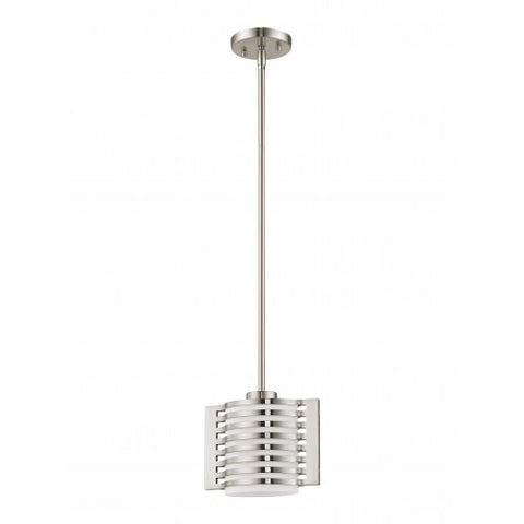 Livex Lighting Hilliard 1 Lt BN Mini Pendant