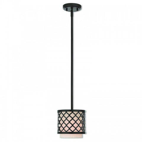 Livex Lighting Arabesque 1 Lt EBZ Mini Pendant