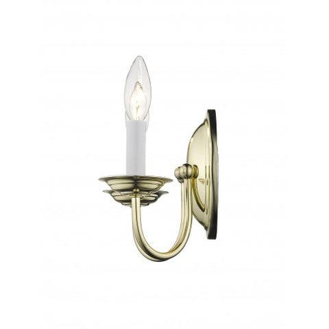 Livex Lighting Home Basics 2 Light Polished Brass Wall Sconce