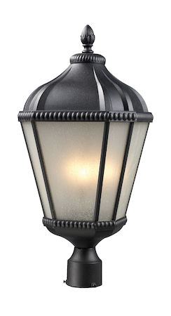 Z-Lite Waverly Outdoor Post Light 513PHM-BK